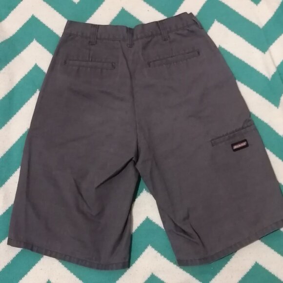 Flat Front Dickies Work Shorts, Grey - Picture 2 of 4